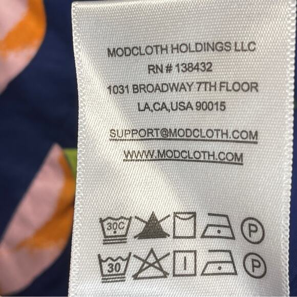 ModCloth Sweet Peaches Swing Dress Faux Wrap - Picture 9 of 15